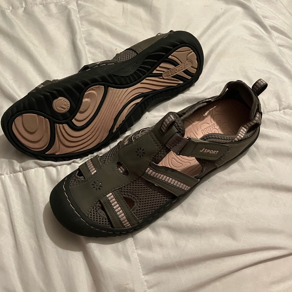 J Sport by Jambu grey pink Size 11 hiking active sandals NWOT - Picture 5 of 6